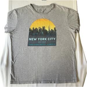 Free State Men Shirt M Gray Graphic New York City East Coast The Concrete Jungle